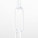 2,8 mm Lampenkette Zierkette 16x39 glatt für schwere Leuchten weiss
