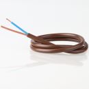PVC-Lampenkabel Elektro-Kabel Stromkabel Rundkabel braun...