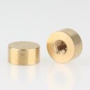 M4 Abschlussknopf Zierknopf 10x5mm zylindrisch Messing...