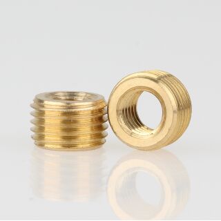 M10x1 AG auf M6 IG Länge 6mm Reduzier Gewinde-Adapter Messing