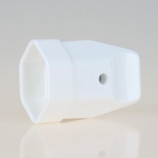 Lampen Schutzkontakt-Kupplung weiß für die Schweiz 3-polig 10A/250V