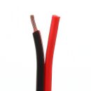 2x2,5 mm² Lautsprecherkabel CCA rot-schwarz - Meterware