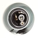 E27 Lampenfassung Metall verzinkt mit Glattmantel und seitlichem Kabel-Eingang 250V/4A