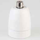 E27 Premium Porzellanfassung glasiert mit Kabel...