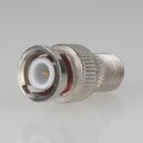 F-Adapter F-Buchse Kupplung auf BNC-Stecker