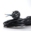 7,5m Staubsauger-Anschlussleitung 2x0,75 mm² H03 VV-F, 2 x 0,75mm²  schwarz