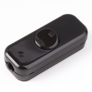 Kopp Schnurschalter Schnur-Zwischenschalter Handschalter schwarz 80x33mm 2-polig 250V/10A