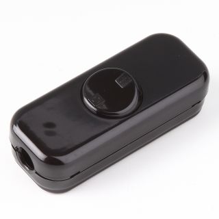 Schnurschalter Schnur-Zwischenschalter Handschalter schwarz 80x33mm 250V/10A