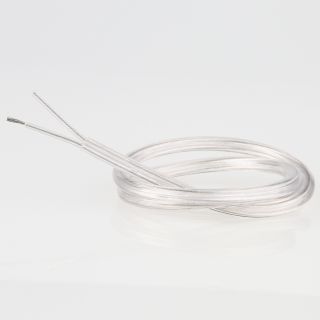 PVC-Lampenkabel Elektro-Kabel Stromkabel Rundkabel transparent 2-adrig, 2x0,75mm² H03 VV-F Durchmesser 5,5mm