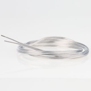 PVC/FEP-Lampenkabel Elektro-Kabel Stromkabel Flachkabel transparent 2-adrig, 2x0,75mm² LiVz6YYw superdünn