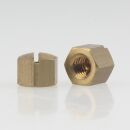 M5 Abschlussknopf Zierknopf 7x5.5mm Sechskant mit Schlitz...