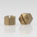 M5 Abschlussknopf Zierknopf 7x5.5mm Sechskant mit Schlitz...