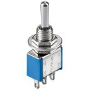 Miniatur Kippschalter blau 3A/250V EIN/AUS/EIN 3-Pins...