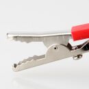 Krokodilklemme rot Länge 45 mm mit Schraube