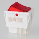 interBär Wippschalter rot/weiß beleuchtet 2-polig EIN/AUS 30x22 mm 250V/16A
