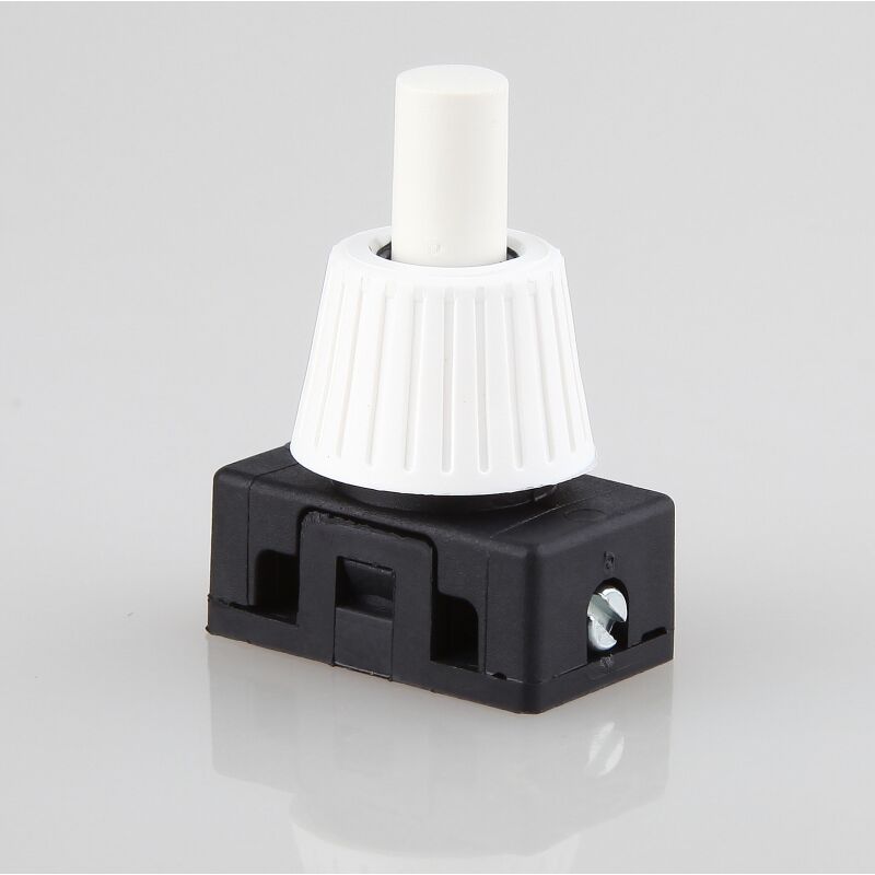 Einbau-Druckschalter Für Lampen, 250V 10A, Schwarz – Perfekt Zum Reparieren Von Schreibtischlampen & Leuchten