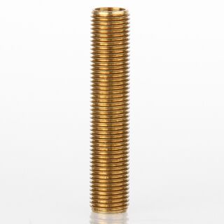 M10x1 Gewinderohr 50mm lang Messing für G4 Steckfassung mit 7.6mm Innendurchmesser