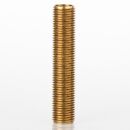 M10x1 Gewinderohr 50mm lang Messing für G4 Steckfassung mit 7.6mm Innendurchmesser