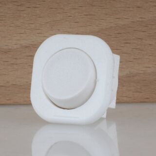 interBär Einbau-Wippschalter weiß 1-polig 250V/6A EIN/AUS für Einbauöffnung 21,7mm