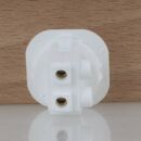 interBär Einbau-Wippschalter weiß 1-polig 250V/6A EIN/AUS für Einbauöffnung 21,7mm