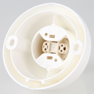 Wandfassung E27 Rund Aus Kunststoff – Decken- Oder Wandmontage, Ø115 Mm, Bis 40W