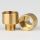 M10x1 AG auf R1/4 Zoll Reduzier-Nippel Kopfstück Gewinde-Adapter 15x16mm Messing roh