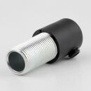 Zugentlastung Kunststoff schwarz mit M13x1x20 Metall Aussengewinde für Kabel