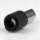 Zugentlastung Kunststoff schwarz mit M13x1x20 Metall Aussengewinde für Kabel
