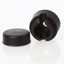 Lampen Distanz-Aufhänger Affenschaukel Kabelhalter 30x25mm Kunststoff schwarz