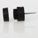 Lampen Distanz-Aufhänger Affenschaukel Kabelhalter 30x25mm Kunststoff schwarz