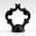 Zier-Ringnippel Metall schwarz 44x48mm M10x1 Durchgangsgewinde