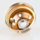 E27 Lampenfassung Metall vermessingt mit Glattmantel  und Keramik Innenkern 250V/4A