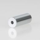 Anhänger 8x20mm Messing verchromt für Zugschnur...