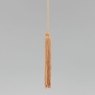 Zugquaste Zugschnur goldfarben 760mm lang für Zugschalter Lampen