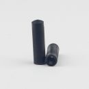 Kunststoff Knopf schwarz 6x21,5mm  f&uuml;r Zugschnur