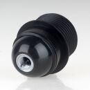 E27 Bakelit-Optik Fassung schwarz Teilgewindemantel M10x1 IG 250V/4A inkl. 1 Schraubring