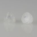 Kabelclip Kabelhalter Seilhalter-Clip für Stahlseile Lampen-Kabel Kunststoff transparent 18x16 mm