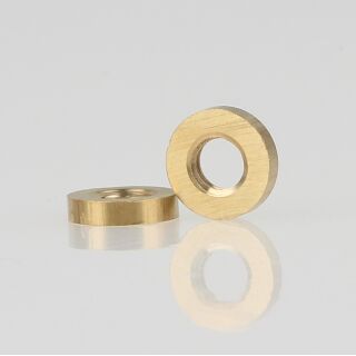 M5 Rundmutter 9x2mm Messing roh