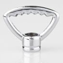 Zahnringnippel Metall verchromt 42mm mit M10x1...