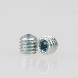 M3 Madenschraube Metall DIN 914 Innensechskant Länge 3mm mit Spitze