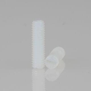 M3 Madenschraube DIN 551 Kunststoff Natur Länge 10mm