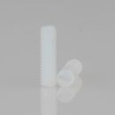 M3 Madenschraube DIN 551 Kunststoff Natur Länge 10mm