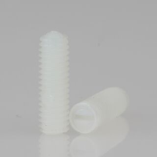 M4 Madenschraube DIN 551 Kunststoff Natur Länge 13mm