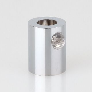 Zugentlastung mit M10x1 Innengewinde für Kabel 13x17mm Metall Messing verchromt