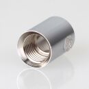 Zugentlastung mit M10x1 Innengewinde für Kabel 13x17mm Metall Messing verchromt