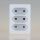 Steckdosen-Adapter weiß 2,5A/250V 3 x Eurosteckdose
