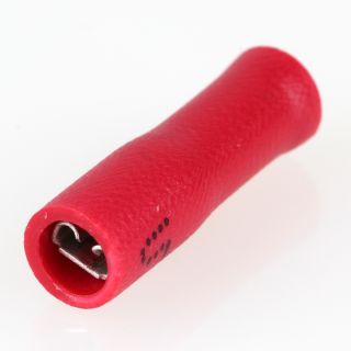 20 Kabelschuhe Flachsteckhülsen rot 4,8 x 0,5mm für 0,5-1,5mm² Kabelschuh Buchse 
