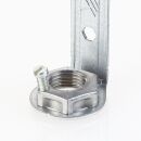 E14 Lampenfassung 100-120mm Kunststoff schwarz mit verstellbaren Metall-Winkel für Kronleuchter/Lüster