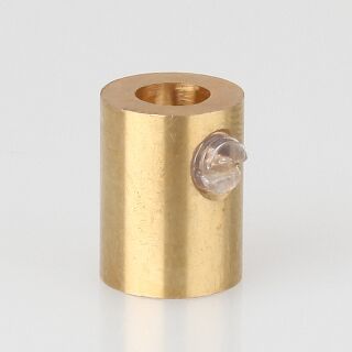 Zugentlastung mit M10x1 Innengewinde für Kabel 13x17mm Metall Messing roh