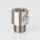 Zugentlastung mit M10x1 Außengewinde für Kabel 13x17mm Metall Edelstahloptik